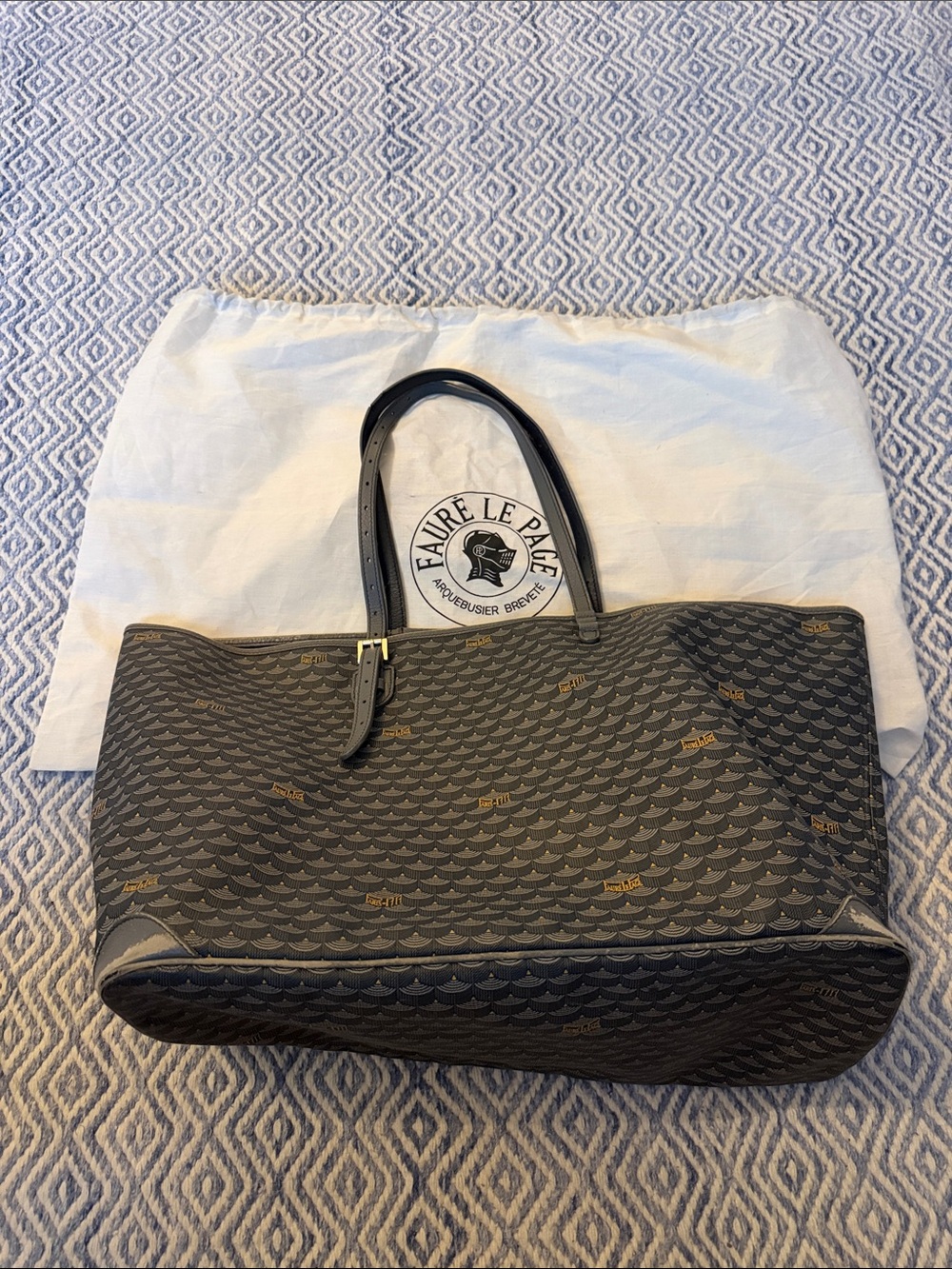 Faure Le Page Daily Battle 41 Gray Large Canvas Tote